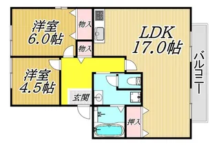 フレマリール楠の森A棟【2階】の間取り