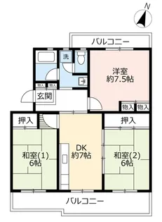 UR真美ヶ丘6丁目【3階】の間取り