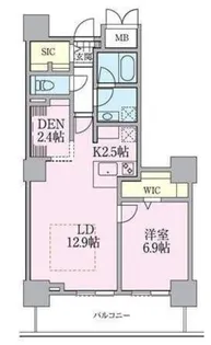 ロイヤルパークスタワー南千住【23階】の間取り