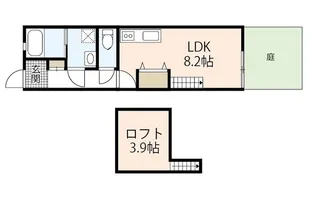 アメニティ庚午【1階】の間取り