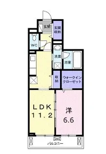 パークサイド十番山 経堂【3階】の間取り