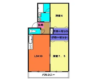 ベルモック【1階】の間取り