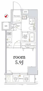 神奈川県川崎市多摩区登戸【マンション】の間取り