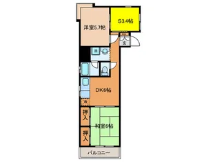 コンフォール矢向【2階】の間取り