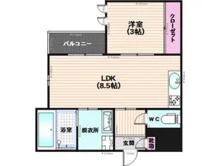 グランティックリリー【1階】の間取り
