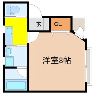 グリーンリーブス五橋【2階】の間取り