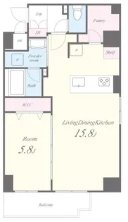 グランデュール秋葉原【11階】の間取り