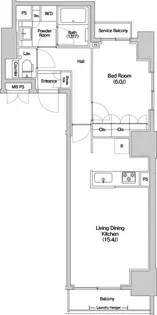 Haluwa芝公園【9階】の間取り