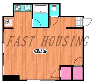 東京都新宿区須賀町【マンション】の間取り
