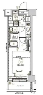 RELUXIA TOKYO NORTH GATE【4階】の間取り