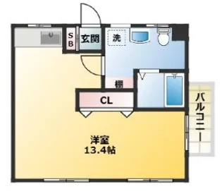 カーサ東向島【4階】の間取り