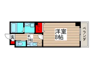 LEO弐拾六番館【4階】の間取り
