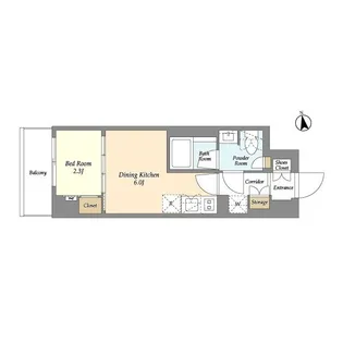 AIFLAT品川戸越パークサイド【5階】の間取り