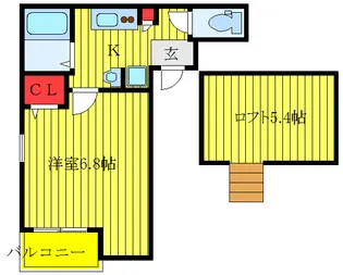パルフィールド【3階】の間取り