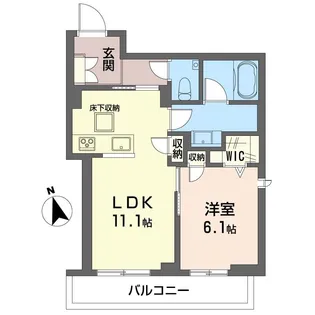 リュミエール本駒込【1階】の間取り