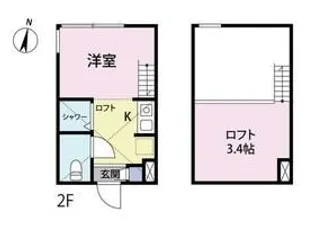 ル・プレジール【2階】の間取り