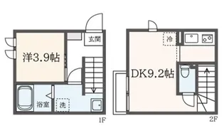 メゾン・ド・ボヌール【1階】の間取り