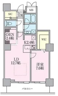 ロイヤルパークスタワー南千住【36階】の間取り