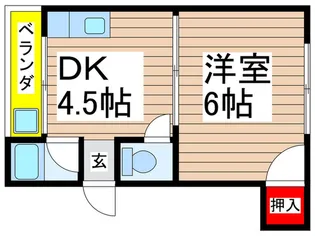 七福コーポ【3階】の間取り