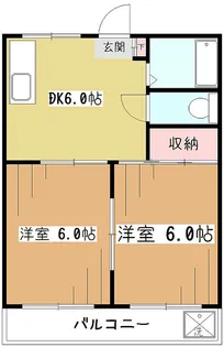 コーポ嶋田I【1階】の間取り