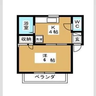サマックスグレシャス【1階】の間取り