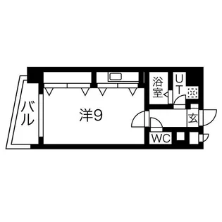 リップルグロウナンバ【10階】の間取り