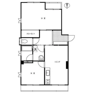 リルームス高松【1階】の間取り