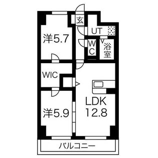 アグレアーブル【4階】の間取り