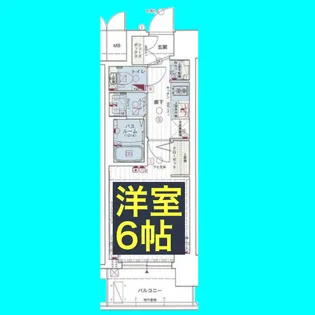 エステムコート名古屋新栄IIアリーナ【15階】の間取り