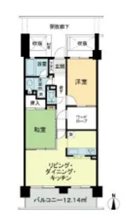 パーク・エステート上板橋【7階】の間取り