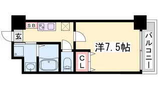 アドバンス神戸グルーブ【8階】の間取り
