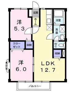 グリーンハイツモリNo.2【1階】の間取り