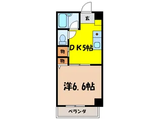 フラット2【3階】の間取り
