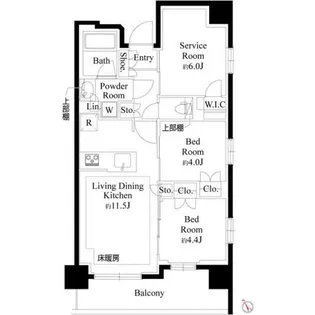 プレシス上福岡【9階】の間取り