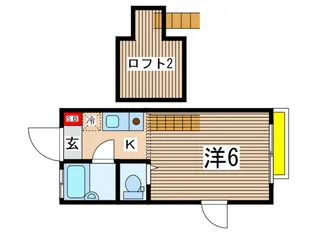 からぷ-や国立【2階】の間取り