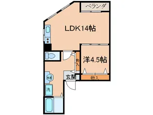 メゾンネオハピネス大和【4階】の間取り