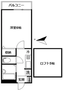 スプリングハウス【2階】の間取り