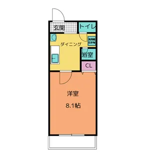 プリンスハイツ第五【5階】の間取り