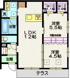 メゾン・ド・ファミーユ【1階】の間取り