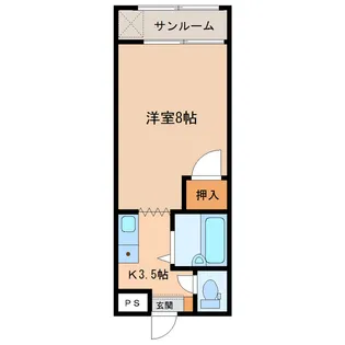ラミューズ伏見台【3階】の間取り