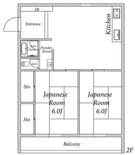原コーポI【2階】の間取り
