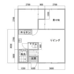 浜口マンションB【2階】の間取り