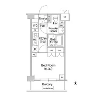 コンフォリア駒場【1階】の間取り
