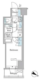 パークアクシス赤坂山王【3階】の間取り