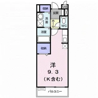 リバーサイド広面【1階】の間取り