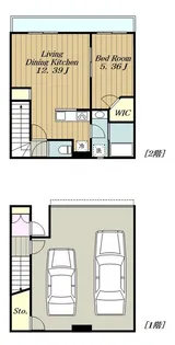 IXO IL GARAGE78【2階】の間取り