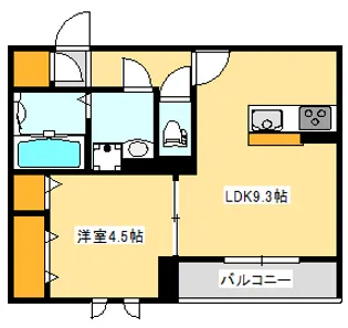 グランディールII【2階】の間取り