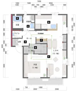 Merry Creek【1階】の間取り