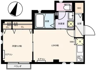 メゾン・ド・ヴェリテ【1階】の間取り