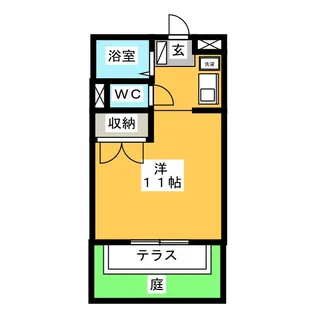 カシキレジデンス I【1階】の間取り